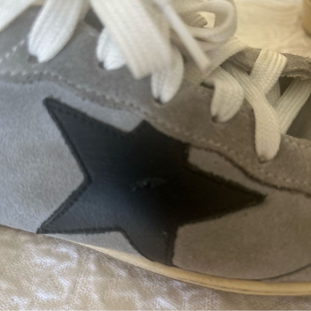 Golden Goose Gray and Black Retro Sneakers - Picture 8 of 11